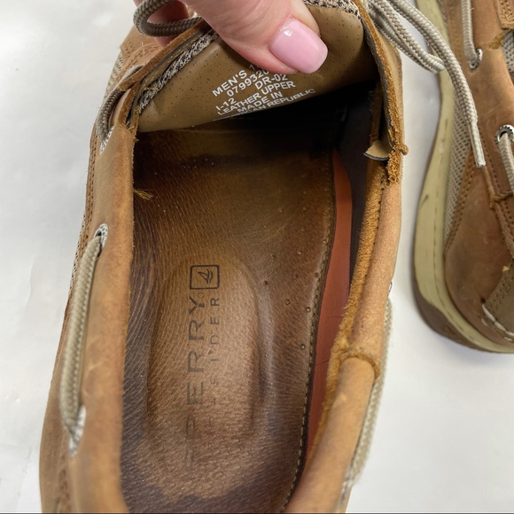Sperry Classic Billfish Boat Shoe Dark Tan 13 - Picture 10 of 13